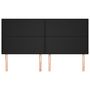 Voir la diapositive 3 : VIDAXL Tetes de lit 4 pcs Noir 100x5x78/88 cm Similicuir