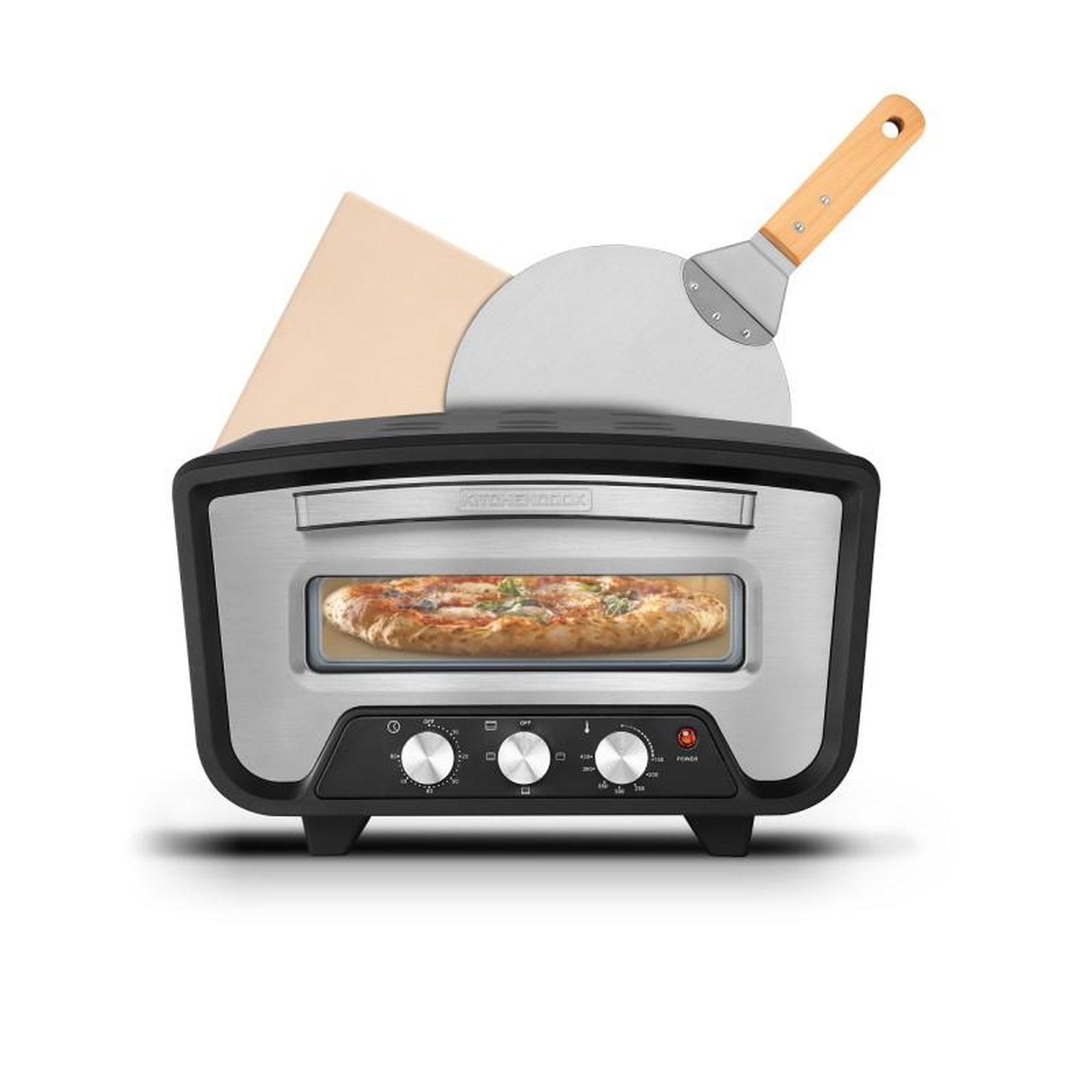 KITCHENCOOK Kitchencook - K Pizza Lite - Four à Pizza électrique - Cuisson 3 Minutes - 2200w - 430°c