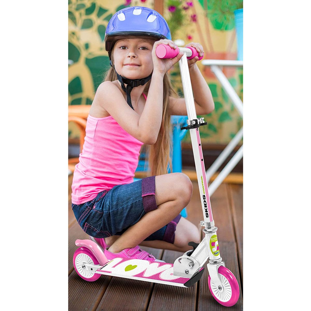 Skids Control Trottinette pliable - rose 