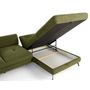 Voir la diapositive 3 : LISA DESIGN Ninon - canapé d'angle droit 4 places convertible avec coffre en tissu texturé