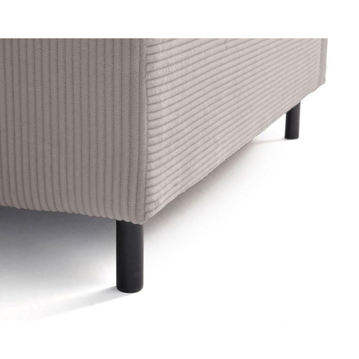 LISA DESIGN Edinburg - module d'assise d'angle droit - en velours côtelé