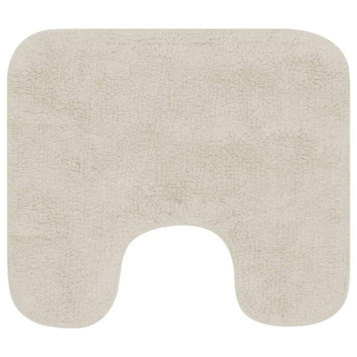 VIDAXL Jeu de tapis de salle de bain 2 pcs Tissu Blanc