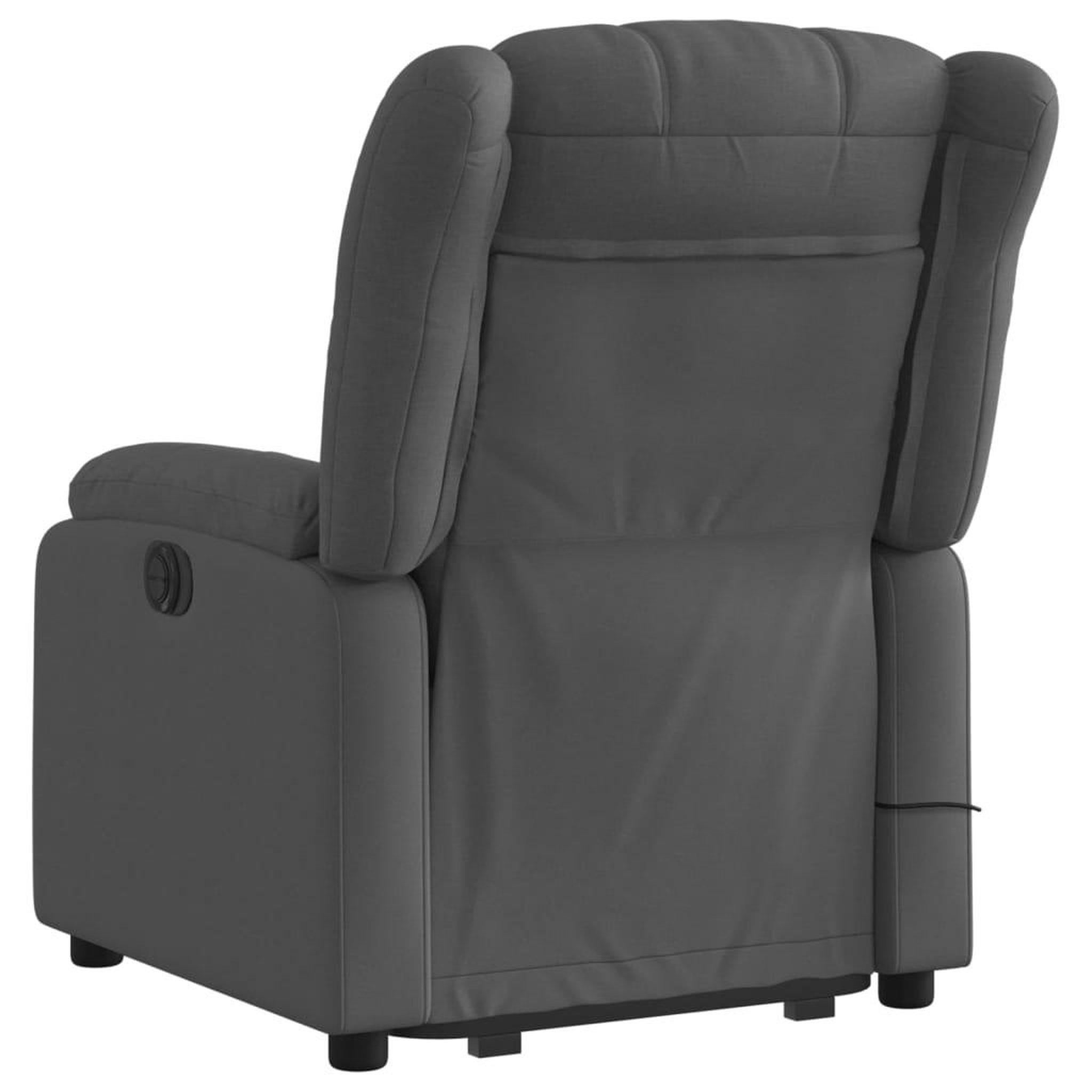 Voir la diapositive 5 : VIDAXL Fauteuil inclinable de massage electrique Gris fonce Tissu