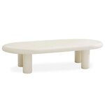 Paris Prix Table Basse Ovale  Emory  160cm Crème