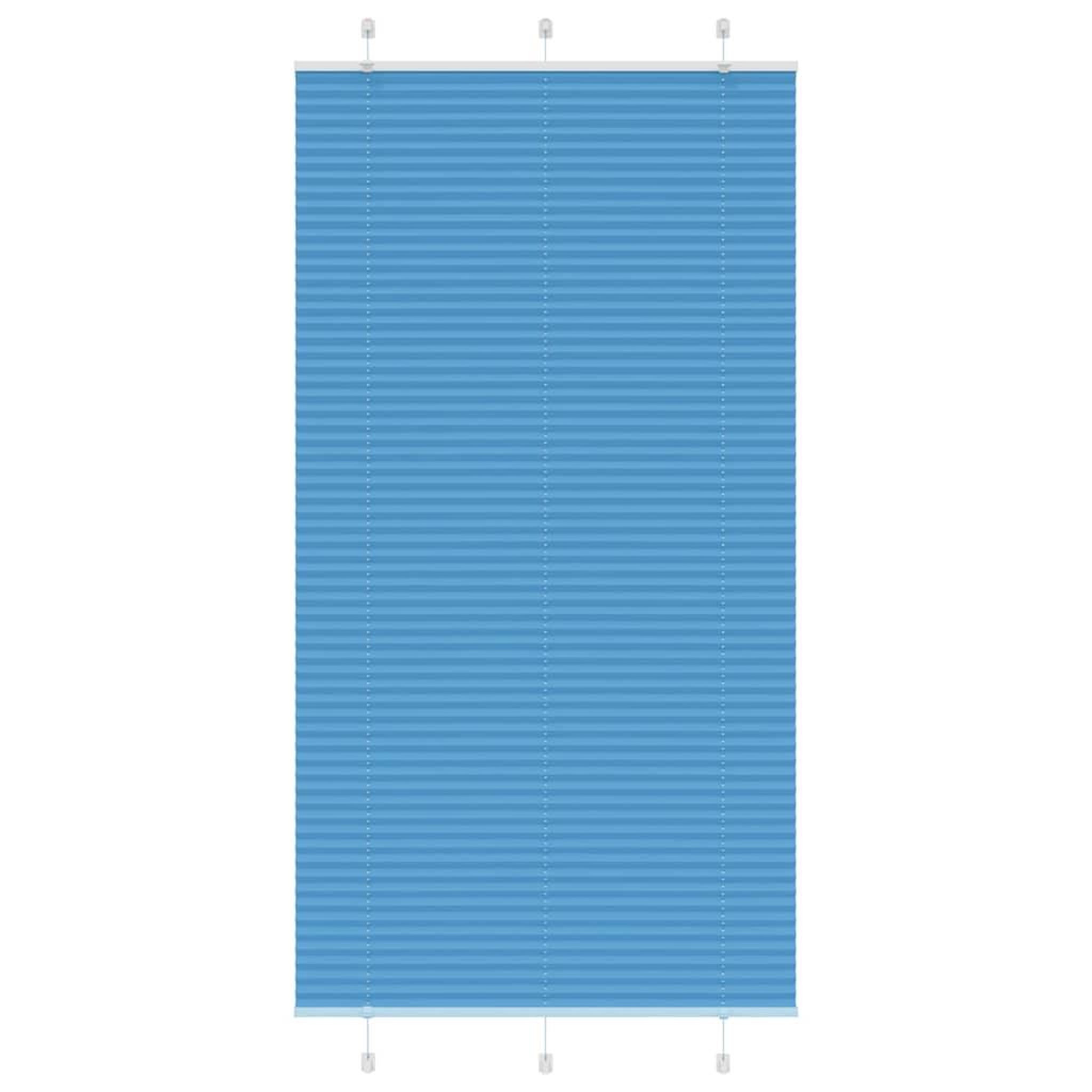 VIDAXL Store plisse bleu 110x200 cm largeur du tissu 109,4cm polyester