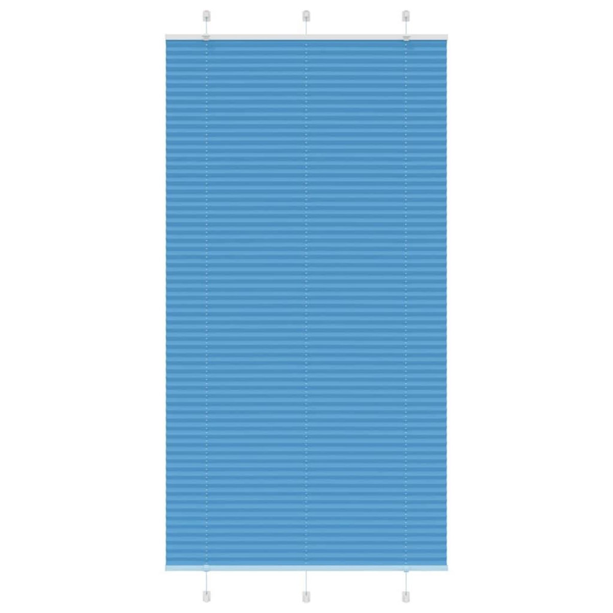 VIDAXL Store plisse bleu 110x200 cm largeur du tissu 109,4cm polyester