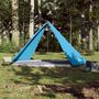 Voir la diapositive 3 : VIDAXL Tente familiale tipi 8 personnes bleu impermeable