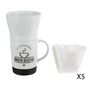 Voir la diapositive 2 : Paris Prix Mug avec Porte Filtre & Filtres  Barista  18cm Blanc