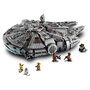 Voir la diapositive 6 : LEGO Star Wars 75257 - Faucon Millenium -  L'Ascension de Skywalker, À Construire avec Finn, Chewbacca, Lando, C-3PO, R2-D2
