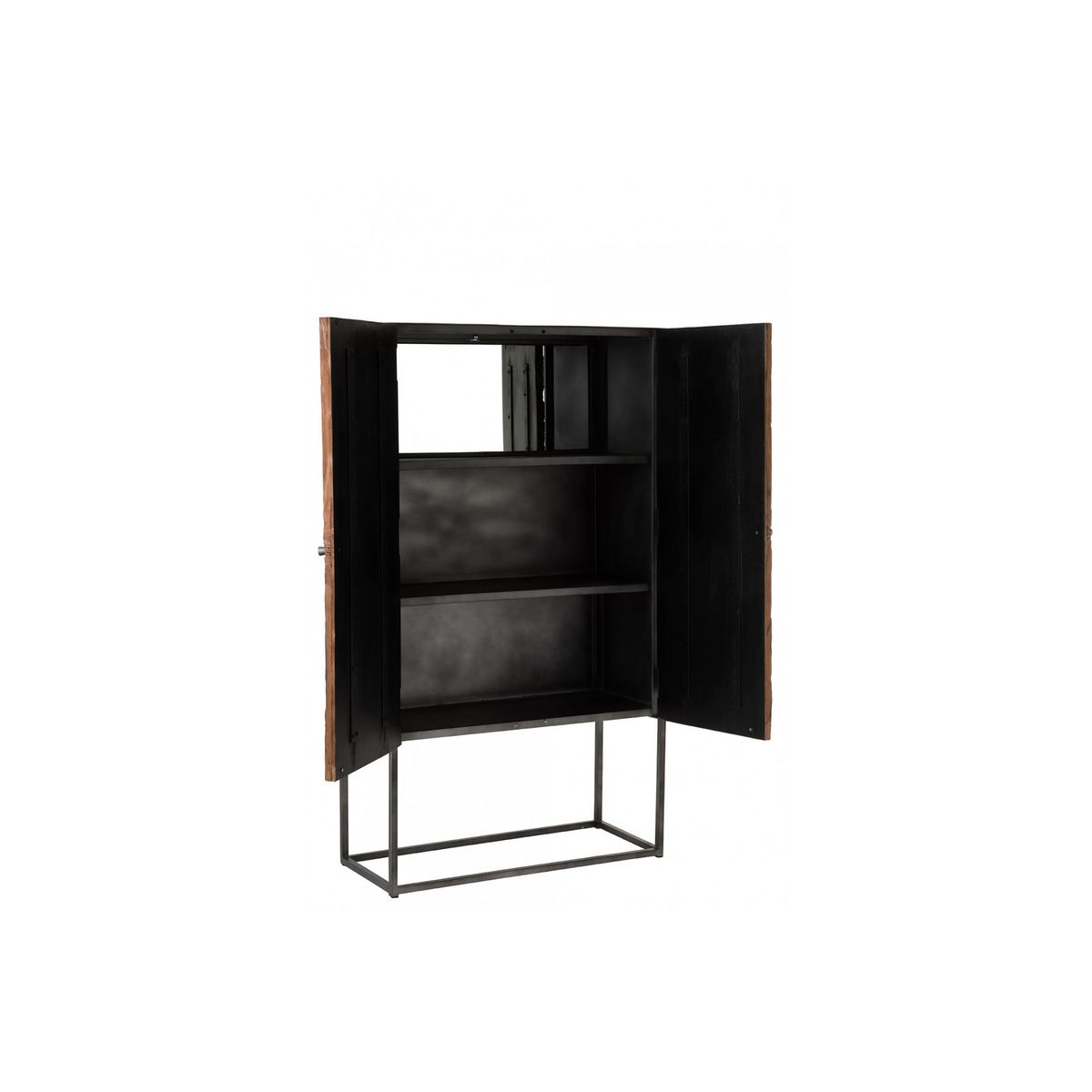 HELLIN Armoire bar en bois et pieds métal - SHINE