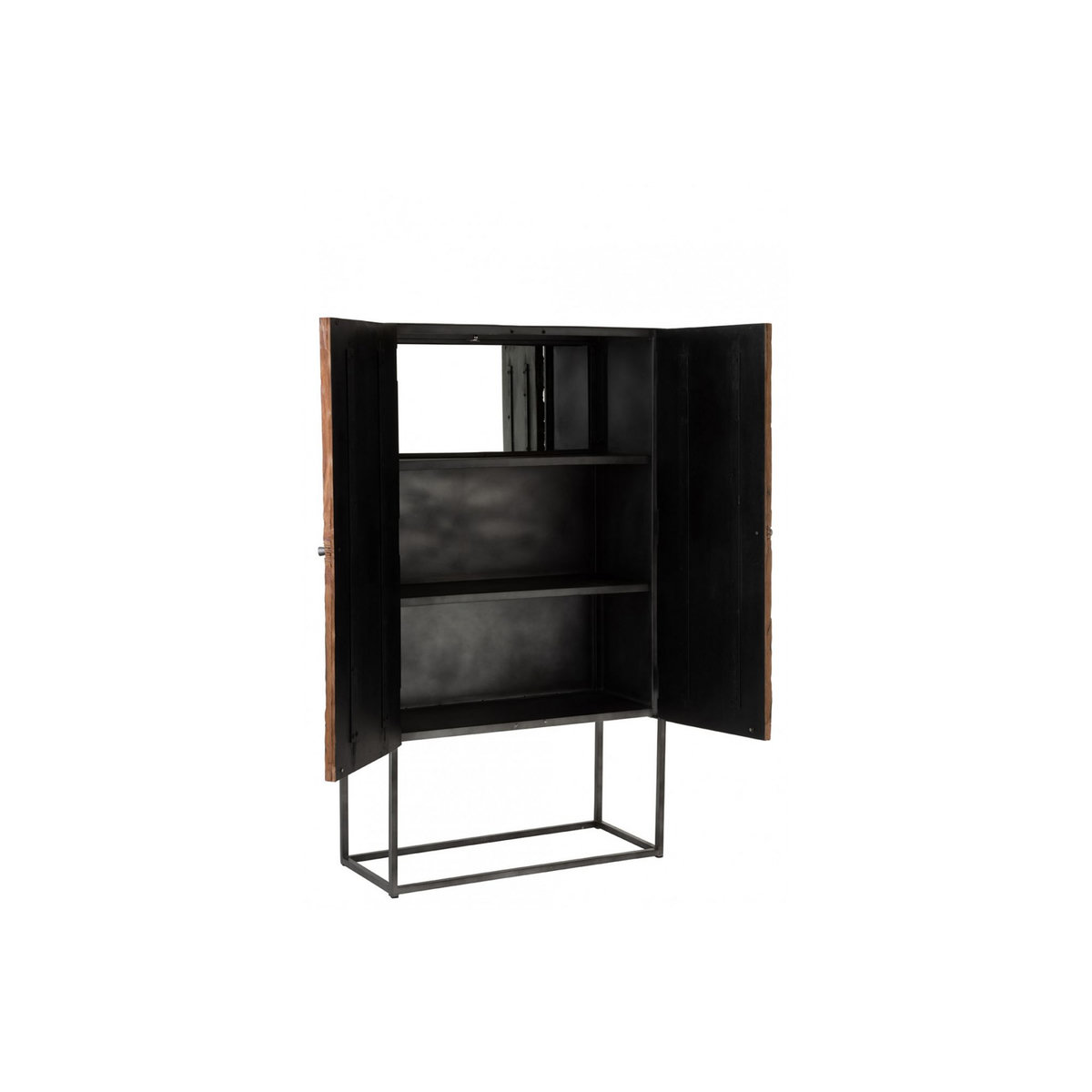 HELLIN Armoire bar en bois et pieds métal - SHINE