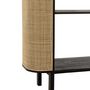 Voir la diapositive 4 : Paris Prix Étagère Design en Rotin  Molly  190cm Noir & Beige