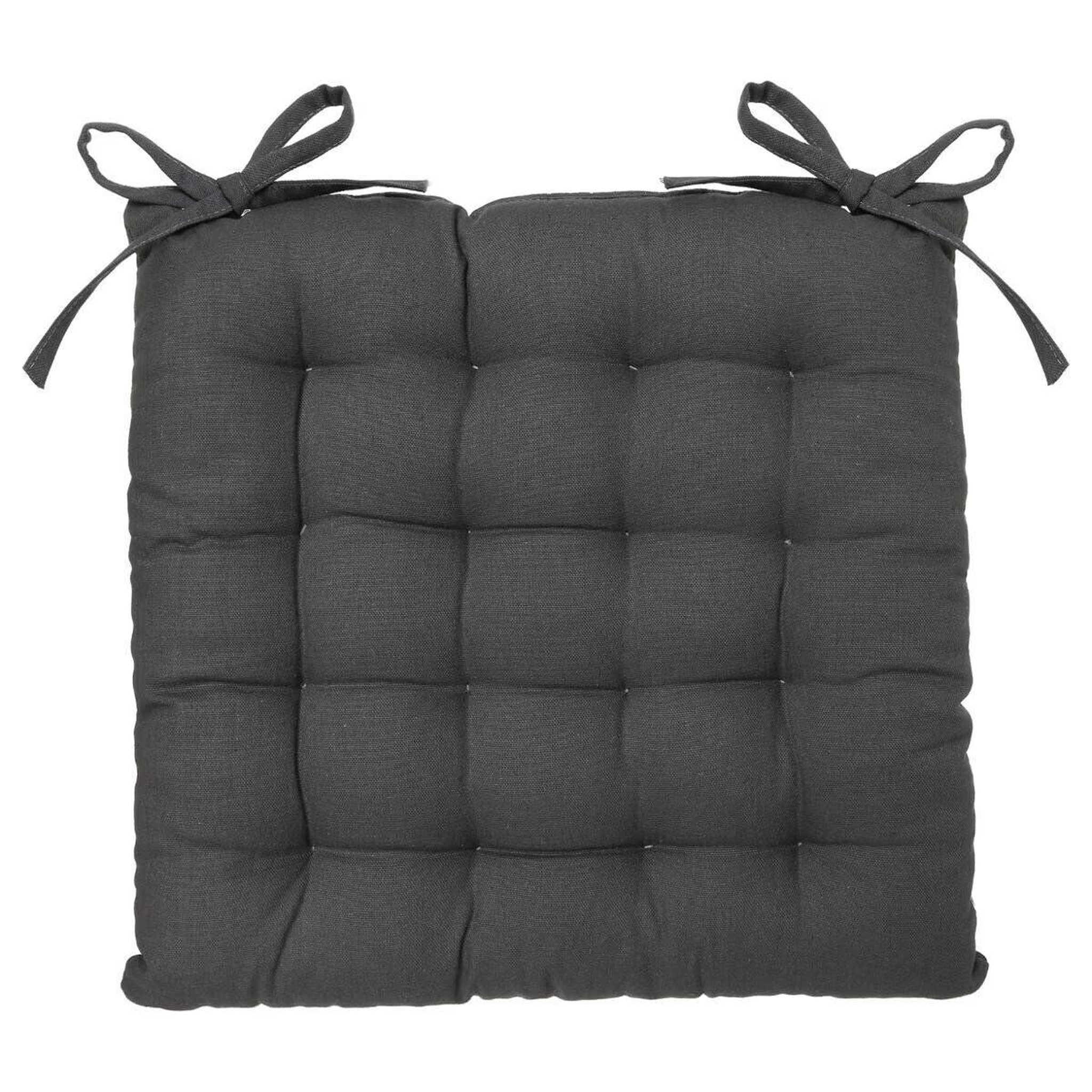ATMOSPHERA Galette de Chaise  Loria  38x38cm Gris Foncé