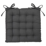 ATMOSPHERA Galette de Chaise  Loria  38x38cm Gris Foncé