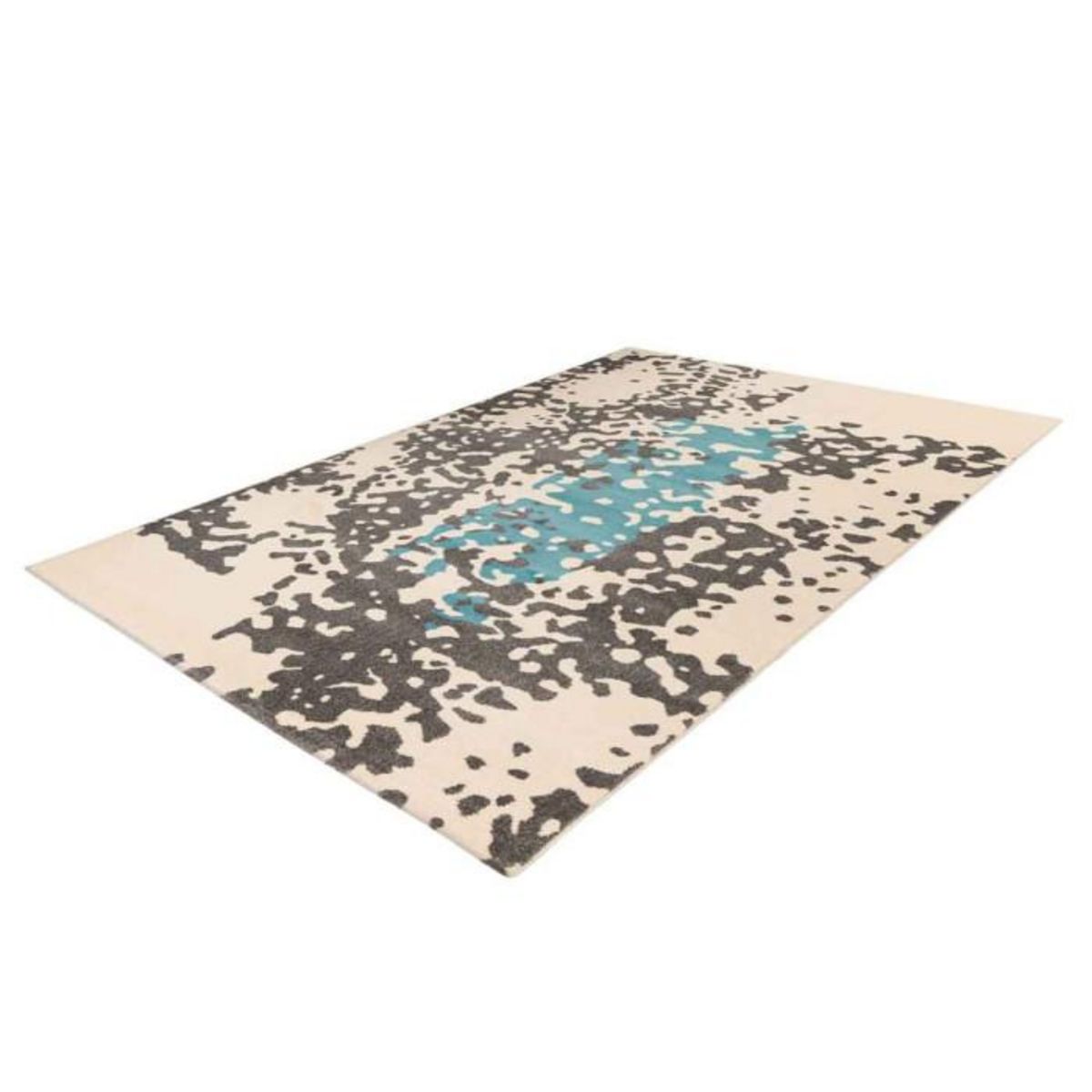 Paris Prix Tapis Tissé Imprimé  Naila  Crème & Bleu