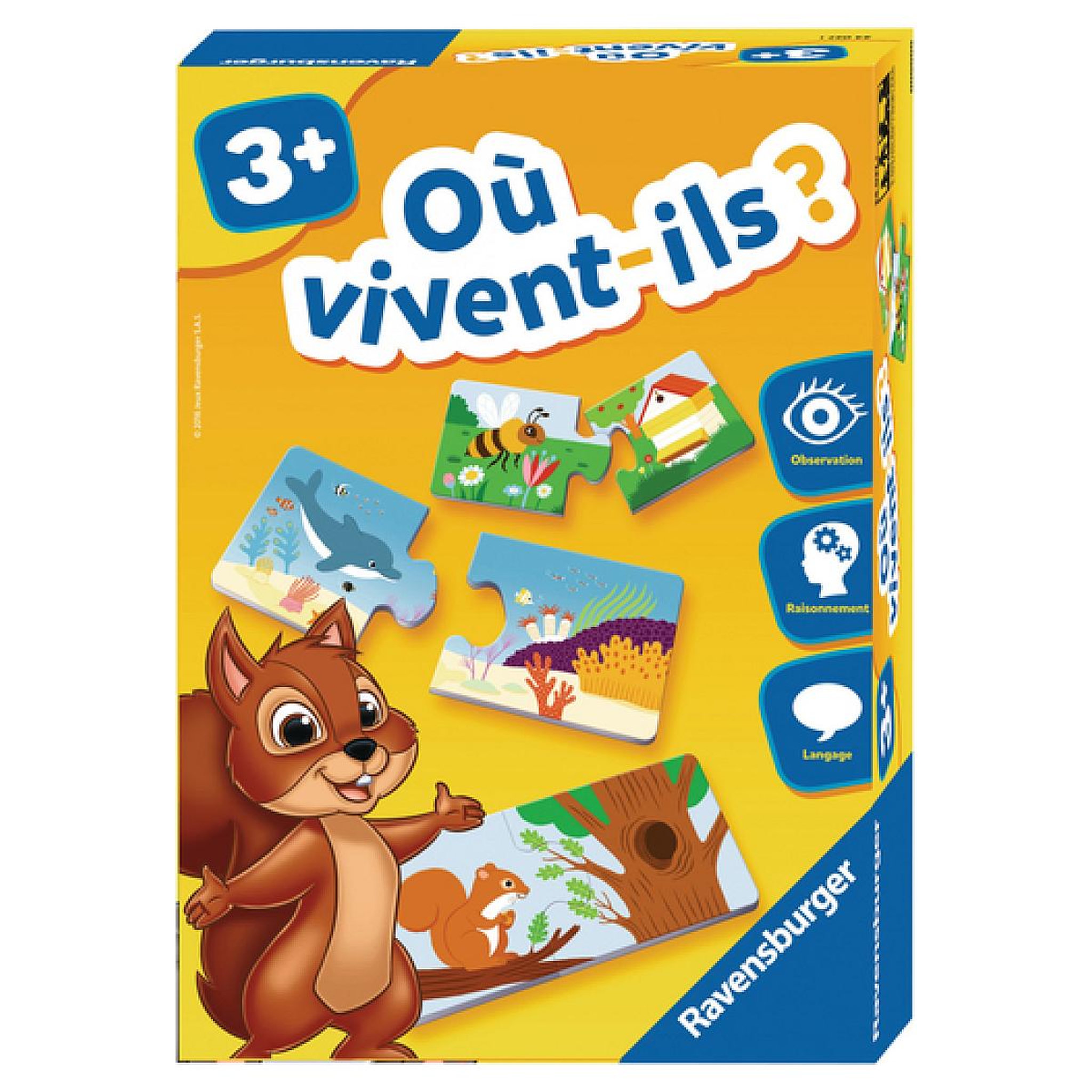 Voir la diapositive 2 : RAVENSBURGER Ou vivent-ils   Jeu d'association