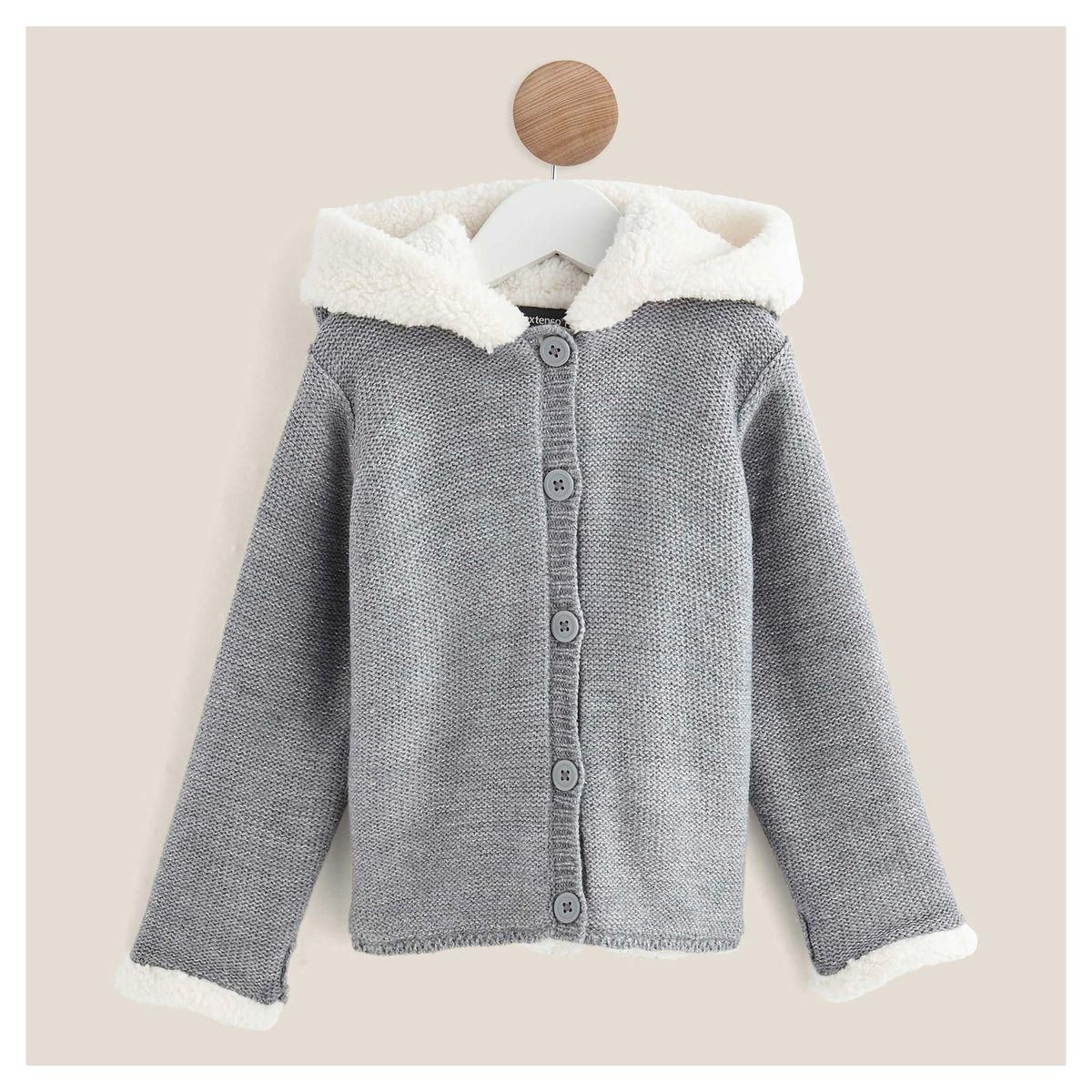 IN EXTENSO Cardigan à capuche bébé fille