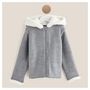 Voir la diapositive 2 : IN EXTENSO Cardigan à capuche bébé fille