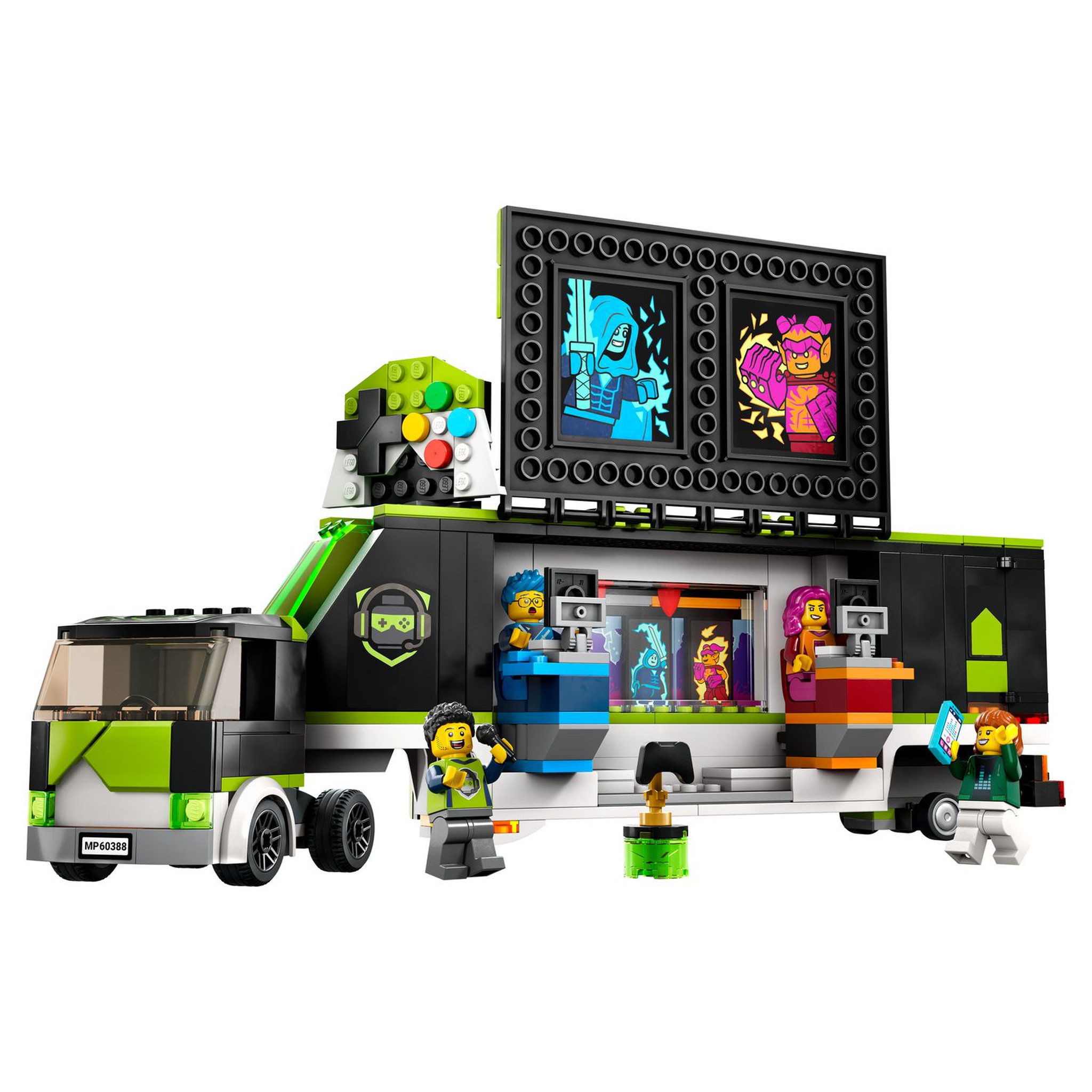 Voir la diapositive 3 : LEGO City 60388 Camion des tournois de jeux vidéos, Jouet de Véhicules eSports, avec Minifigurines pour Gameur