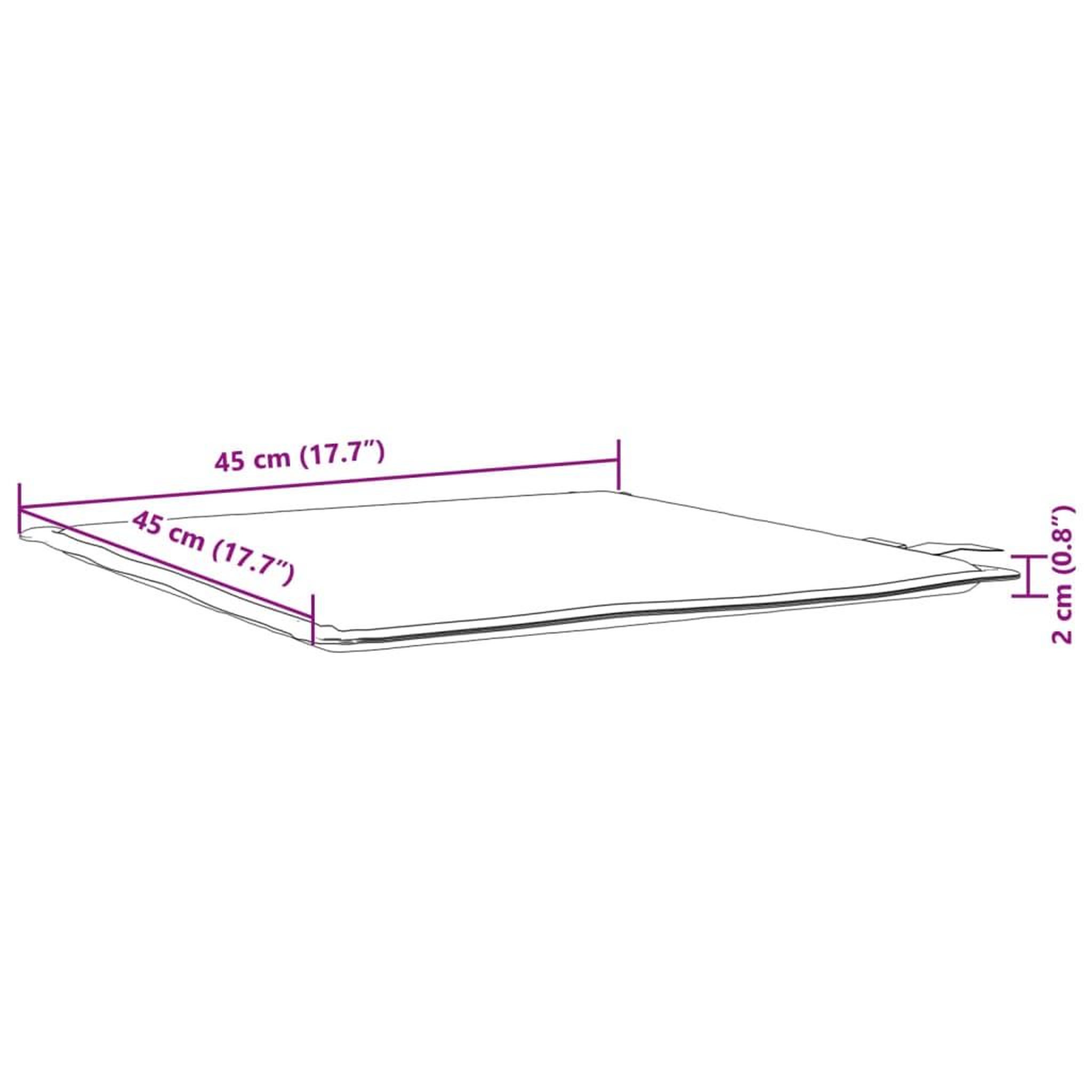 Voir la diapositive 6 : VIDAXL Coussins de siege de jardin lot de 4 gris clair 45x45x2cm carre