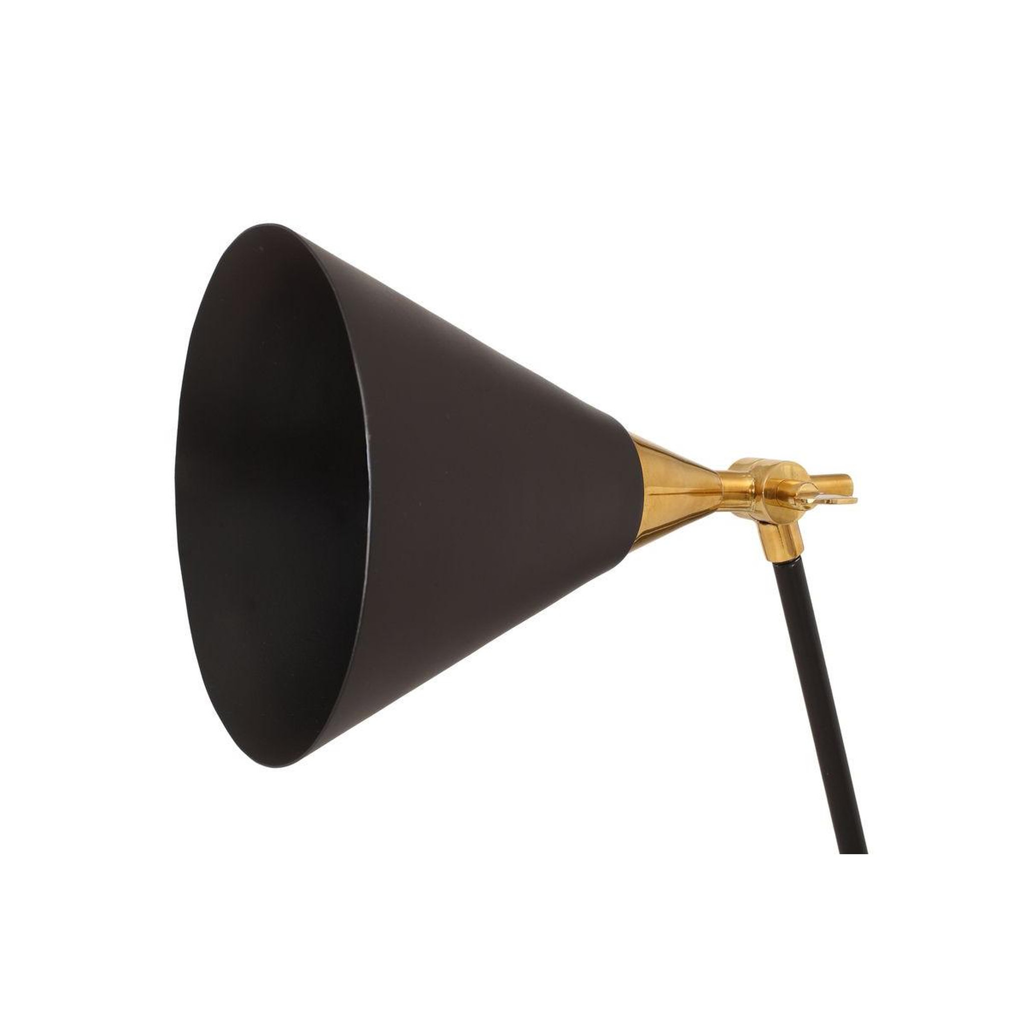 Voir la diapositive 2 : Paris Prix Lampe à poser industriel  celeste  76cm noir & or