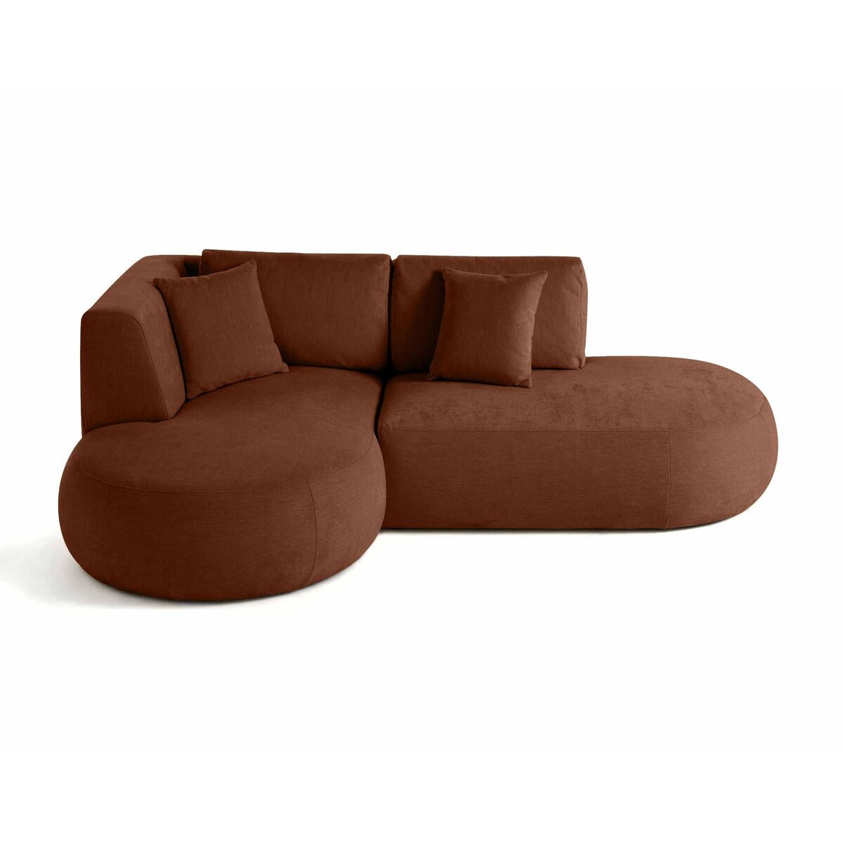 LISA DESIGN Santorini - canapé modulable d'angle gauche - 4 places - en tissu texturé