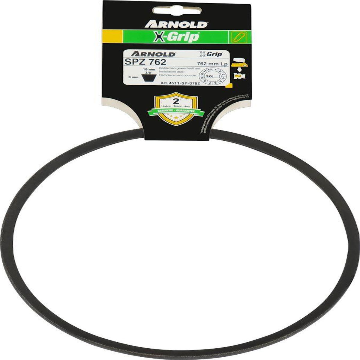 ARNOLD Courroie trapézoïdale X-Grip V de type SPZ 762