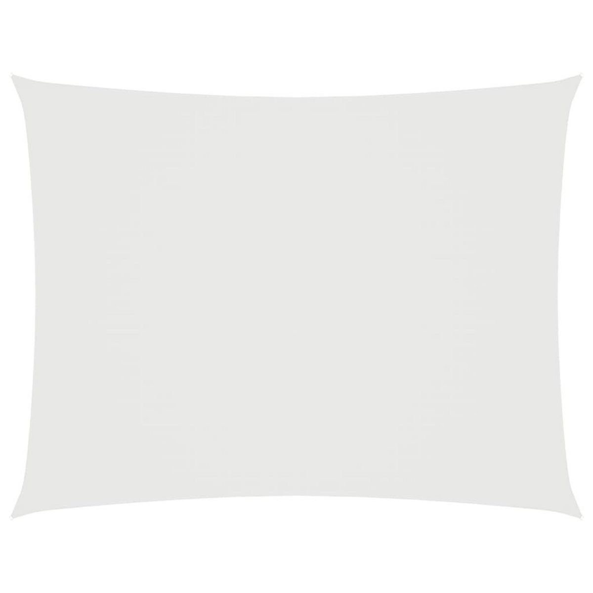 VIDAXL Voile de parasol tissu oxford rectangulaire 3x5 m blanc