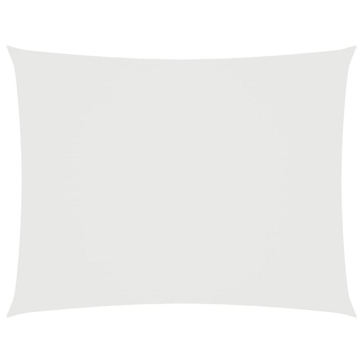 VIDAXL Voile de parasol tissu oxford rectangulaire 3x5 m blanc