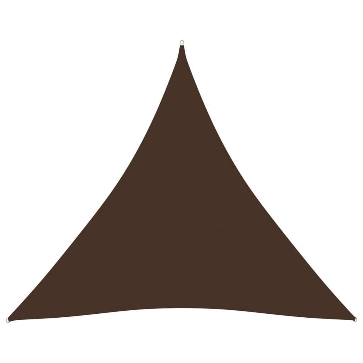 VIDAXL Voile de parasol tissu oxford triangulaire 3,6x3,6x3,6 m marron