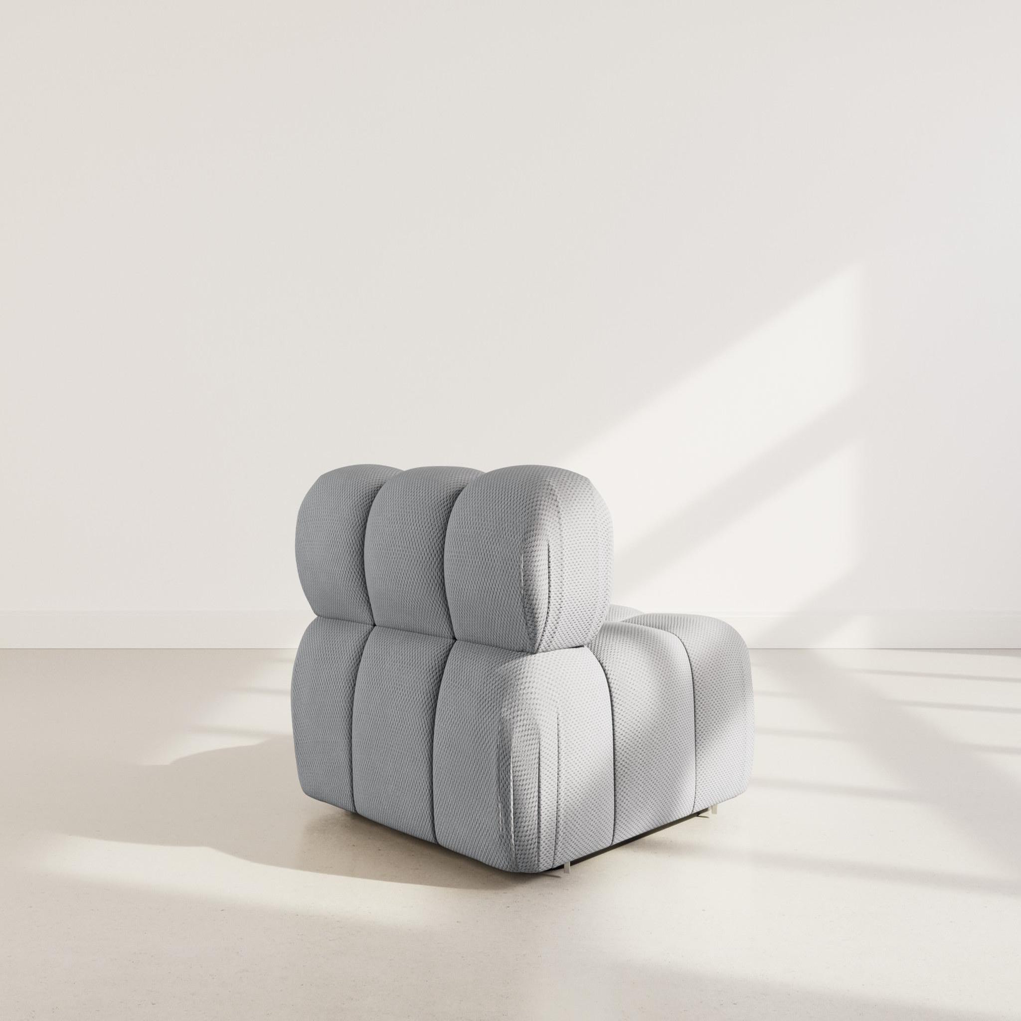 Voir la diapositive 5 : BEST MOBILIER Ruby - module d'assise en velours texturé