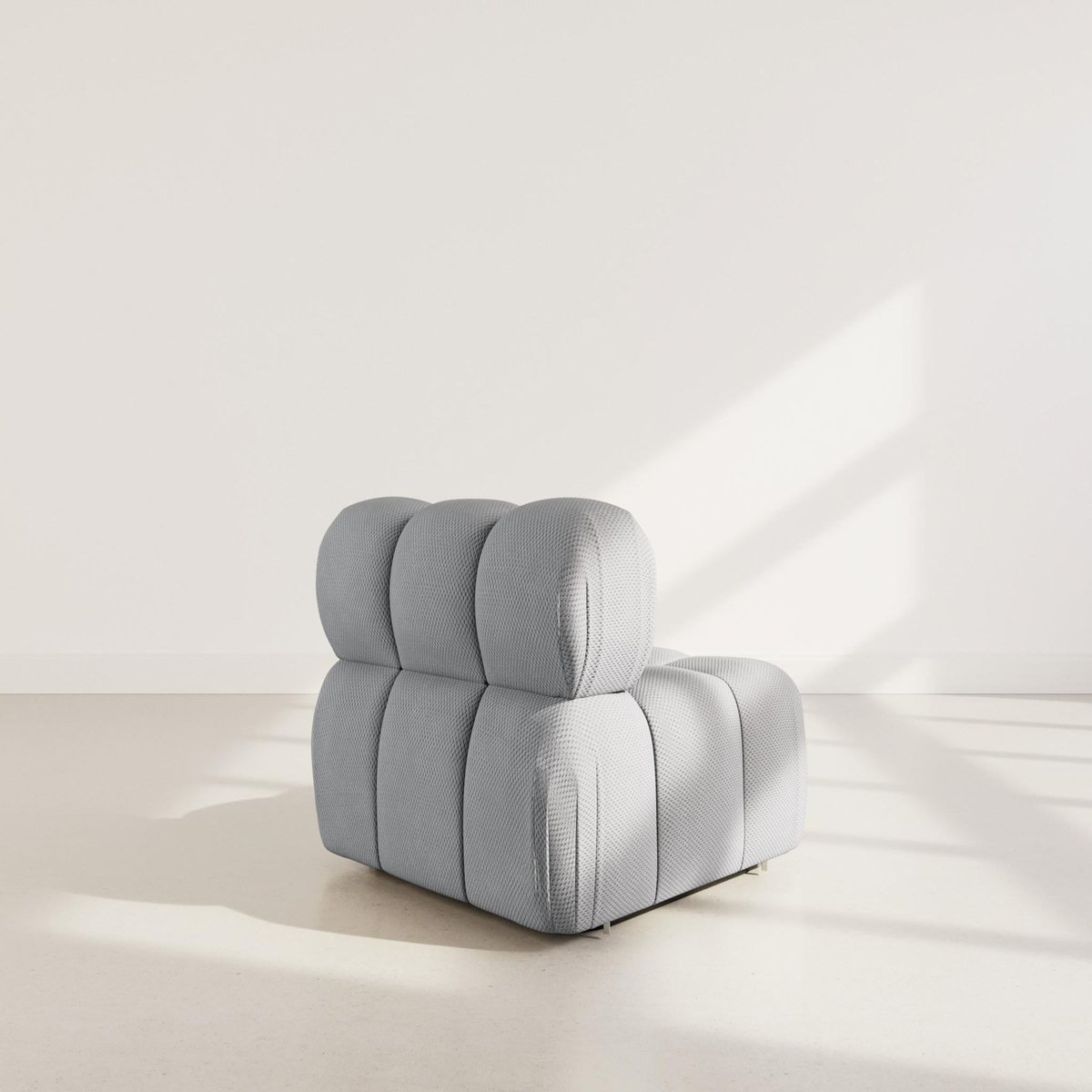 LISA DESIGN Ruby - module d'assise en velours texturé