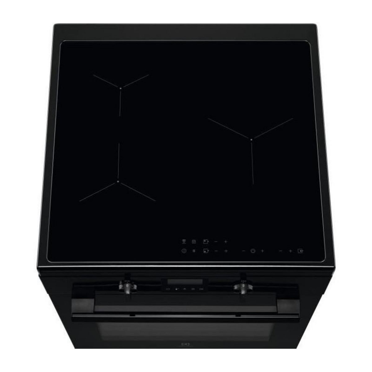 ELECTROLUX Cuisiniere multifonction a induction - Pyrolyse - ELECTROLUX - LKI648944K - 3 foyers - 7200 W - 60 x 60 cm - Noir