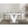 Voir la diapositive 2 : BEST MOBILIER Xandriel - table à manger extensible - gris et blanc - 4 à 6 personnes