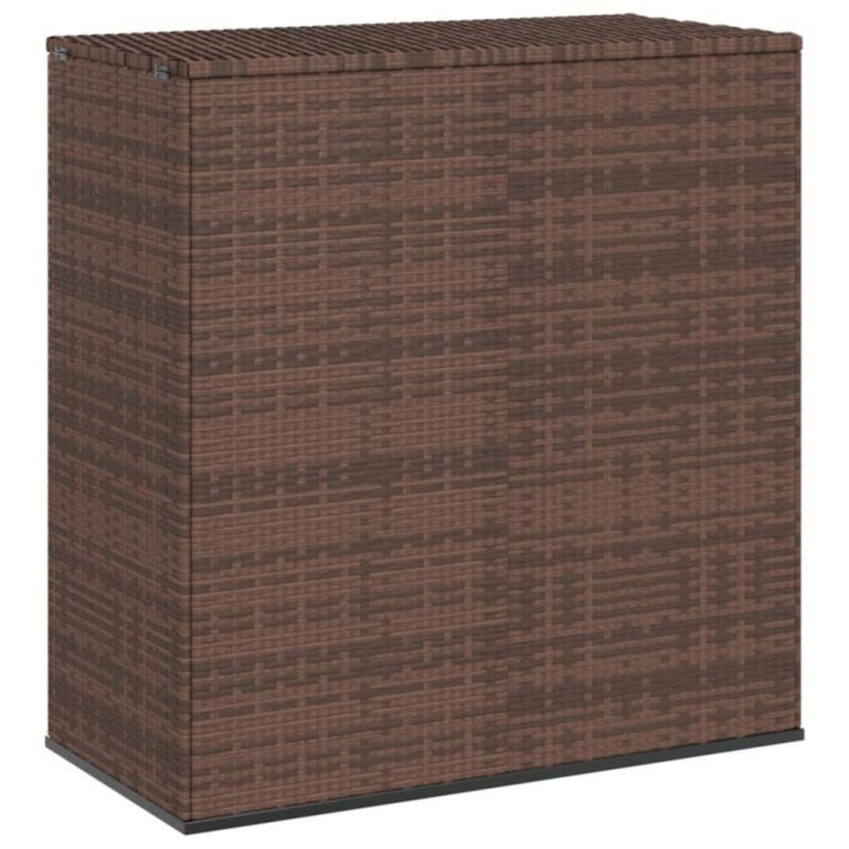 VIDAXL Boîte à coussins de jardin Résine tressée 100x49x103,5cm Marron