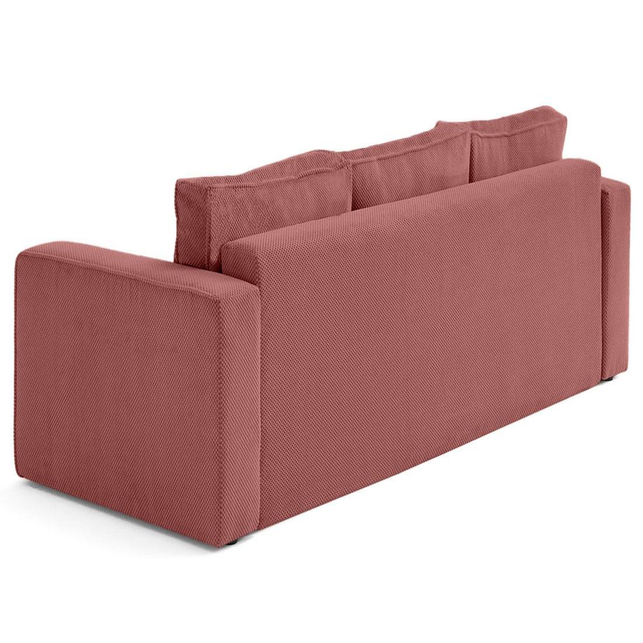 Voir la diapositive 6 : BEST MOBILIER Topaze - canapé droit 3 places convertible avec coffre en velours texturé