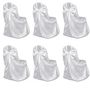 Voir la diapositive 1 : VIDAXL Housse de chaise blanche pour le banquet de mariage 6 pieces