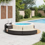 Voir la diapositive 3 : VIDAXL Bancs de spa avec coussins 2 pcs noir resine tressee