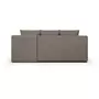MARKET24 TEIJO Canapé d'angle convertible - Tissu Taupe - L 197 x P 91/132 x H 82 cm