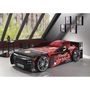 Voir la diapositive 2 : Lit enfant en forme de voiture de course avec sommier 90x200 SPEED