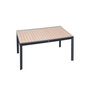 Voir la diapositive 2 : HESPERIDE Table de jardin rectangulaire extensible rallonge coulissante alu Evasion Effet bois Honey Graphite- 10/12 places - Hespéride