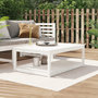 Voir la diapositive 1 : VIDAXL Table de jardin blanc 121x82,5x45 cm bois massif de pin