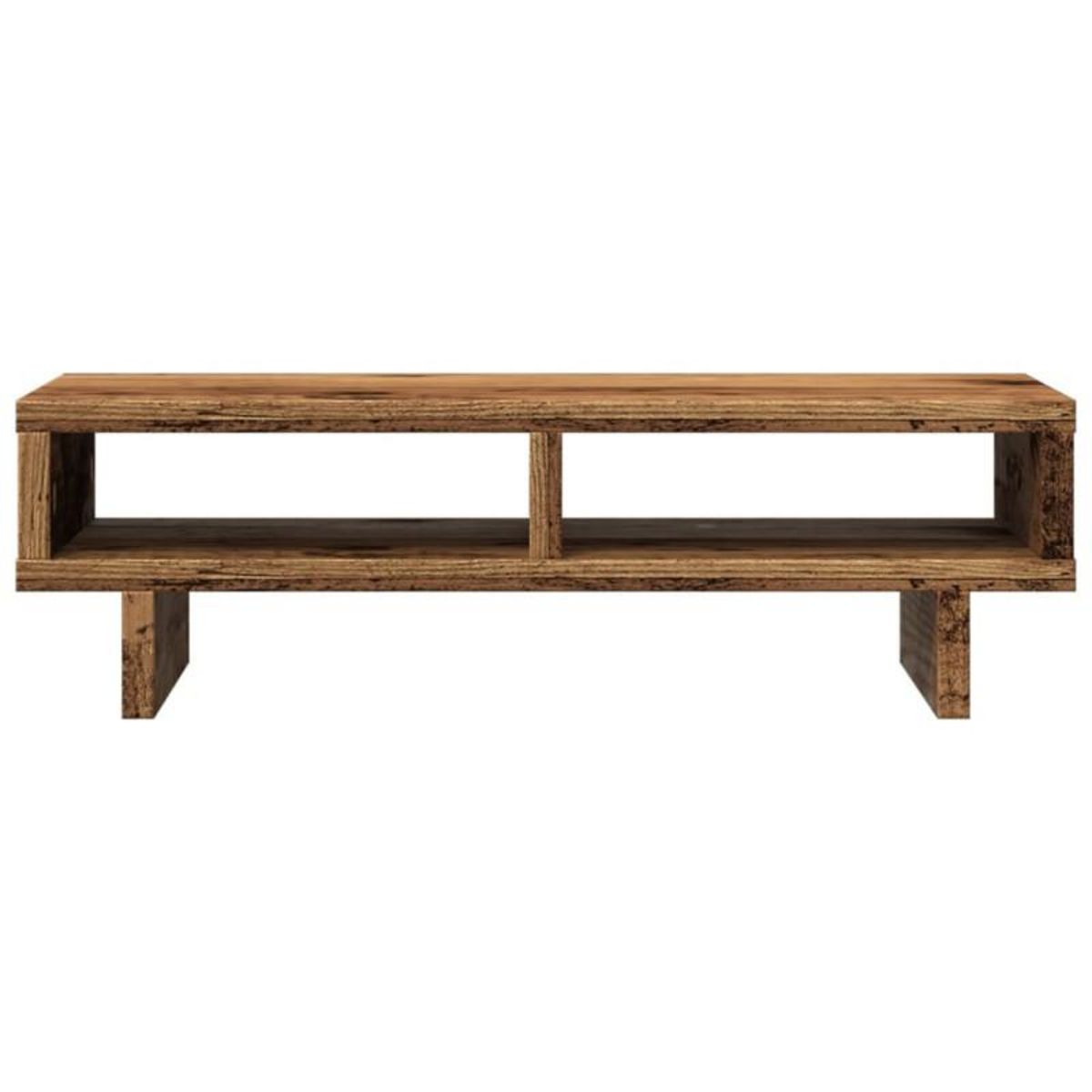 VIDAXL Support de moniteur vieux bois 50x27x15 cm bois d ingénierie