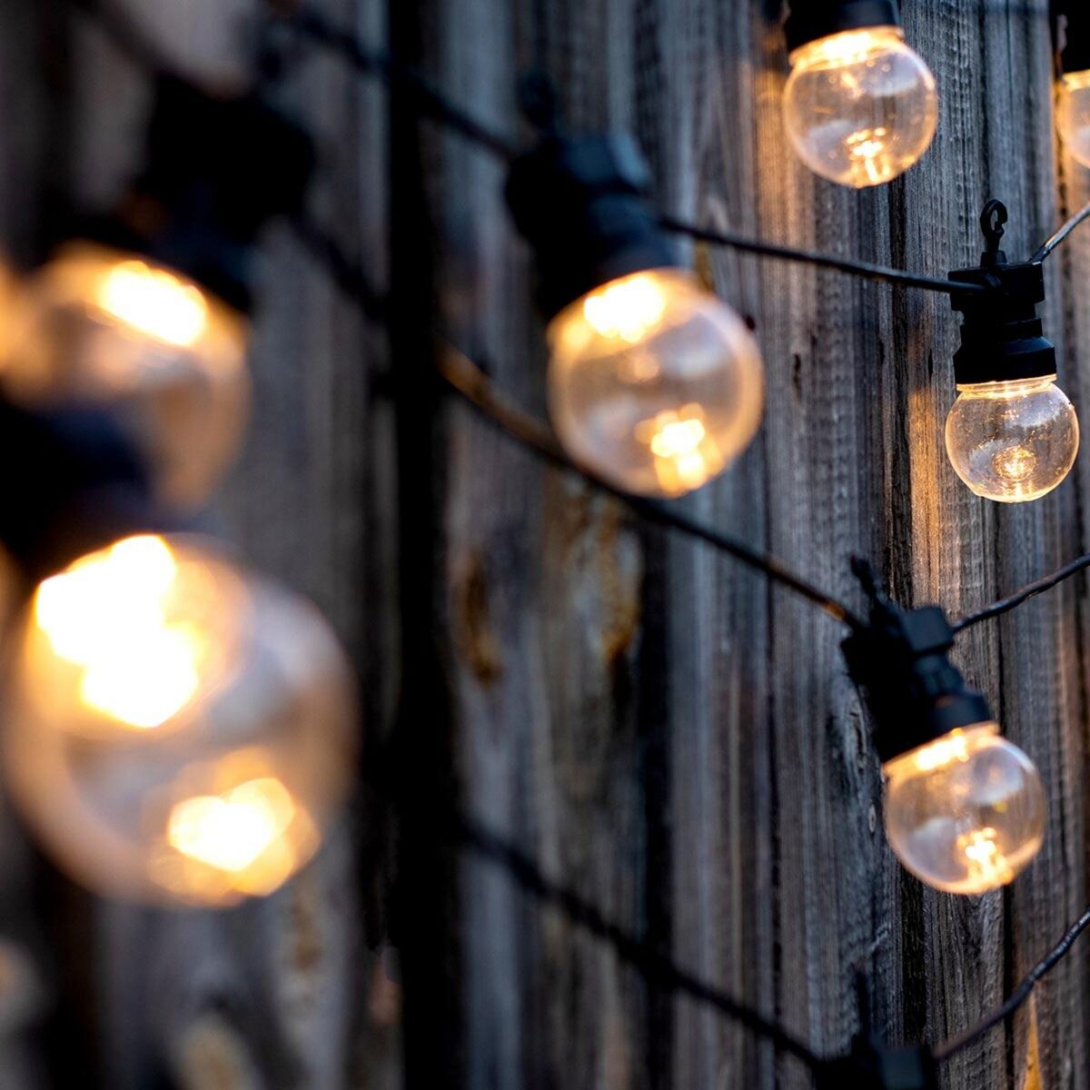 Lumisky Guirlande solaire 10 globes PARTY Blanc Plastique 5.7M