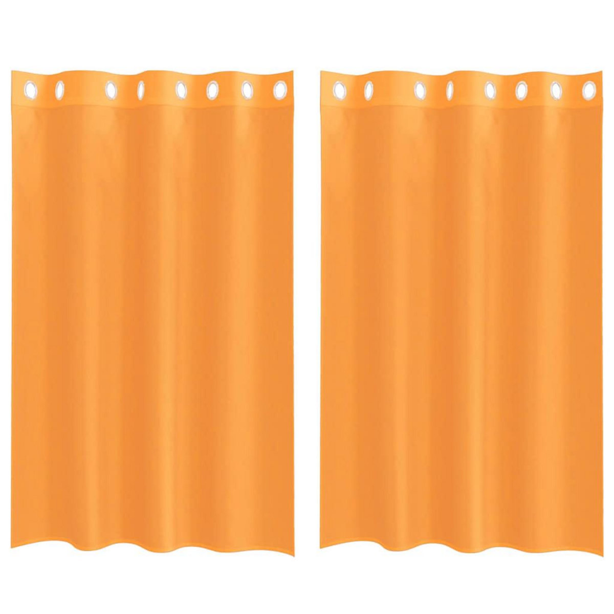 VIDAXL Rideaux en voile avec œillets 2 pcs orange 140x175 cm