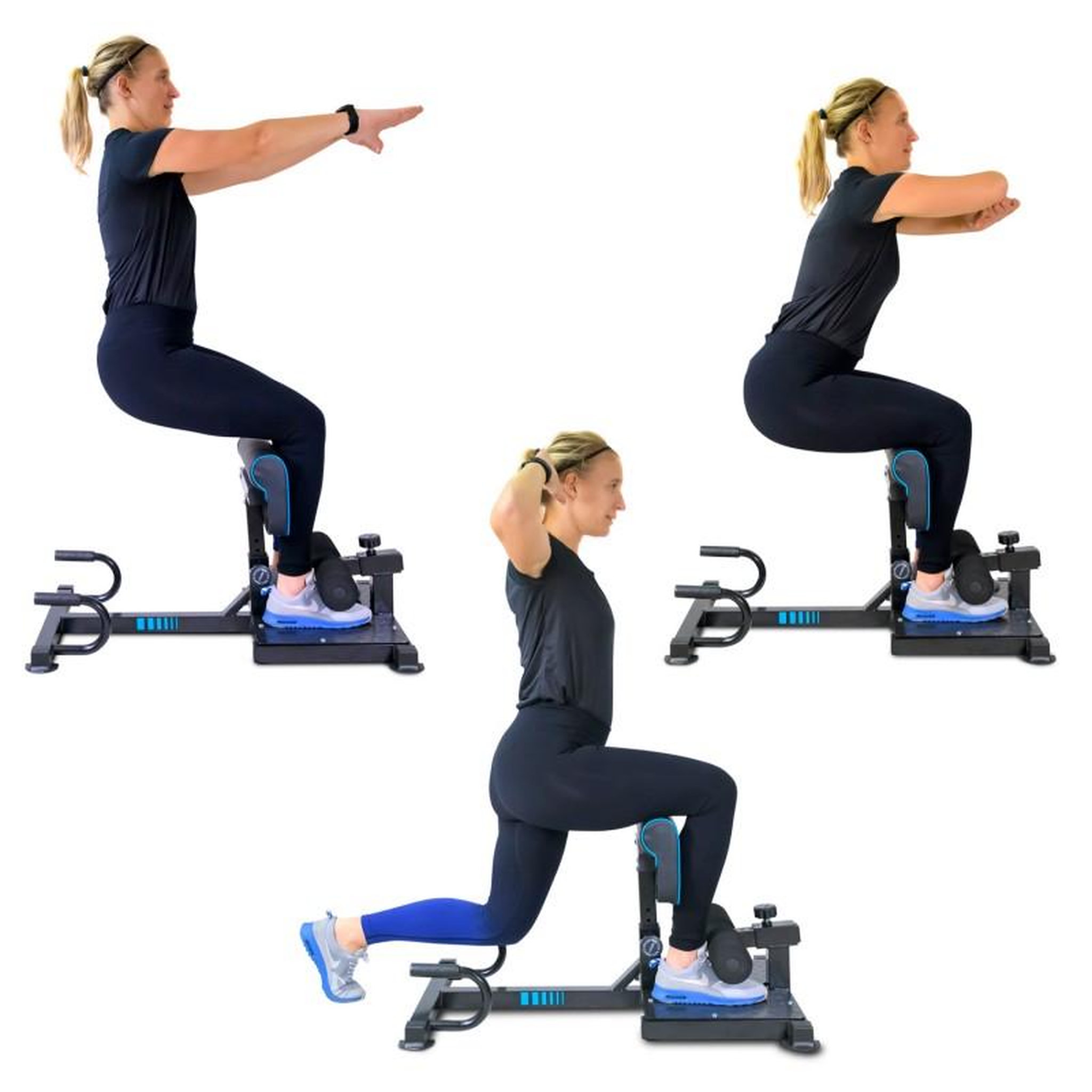 Voir la diapositive 6 : SPARRAW Squat Machine ALTIUS Appareil de musculation multifonction 88 x 56 x 50 cm - Dossier réglable en hauteur - Charge max 120kg