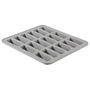 Voir la diapositive 1 : ACTUEL Plaque de 18 financiers silicone renforcé gris 