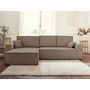Voir la diapositive 5 : BEST MOBILIER Dellia - canapé d'angle réversible convertible - avec coffre - en velours côtelé - 4 places