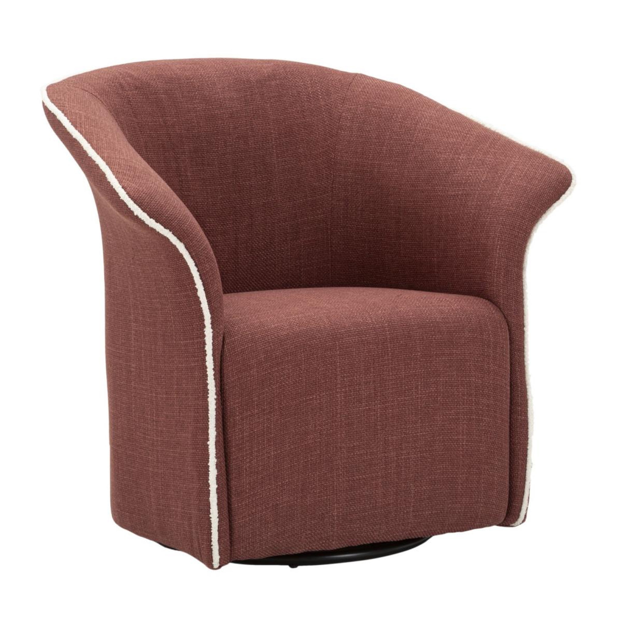 Paris Prix Fauteuil Pivotant Design  Siena  83cm Bordeaux