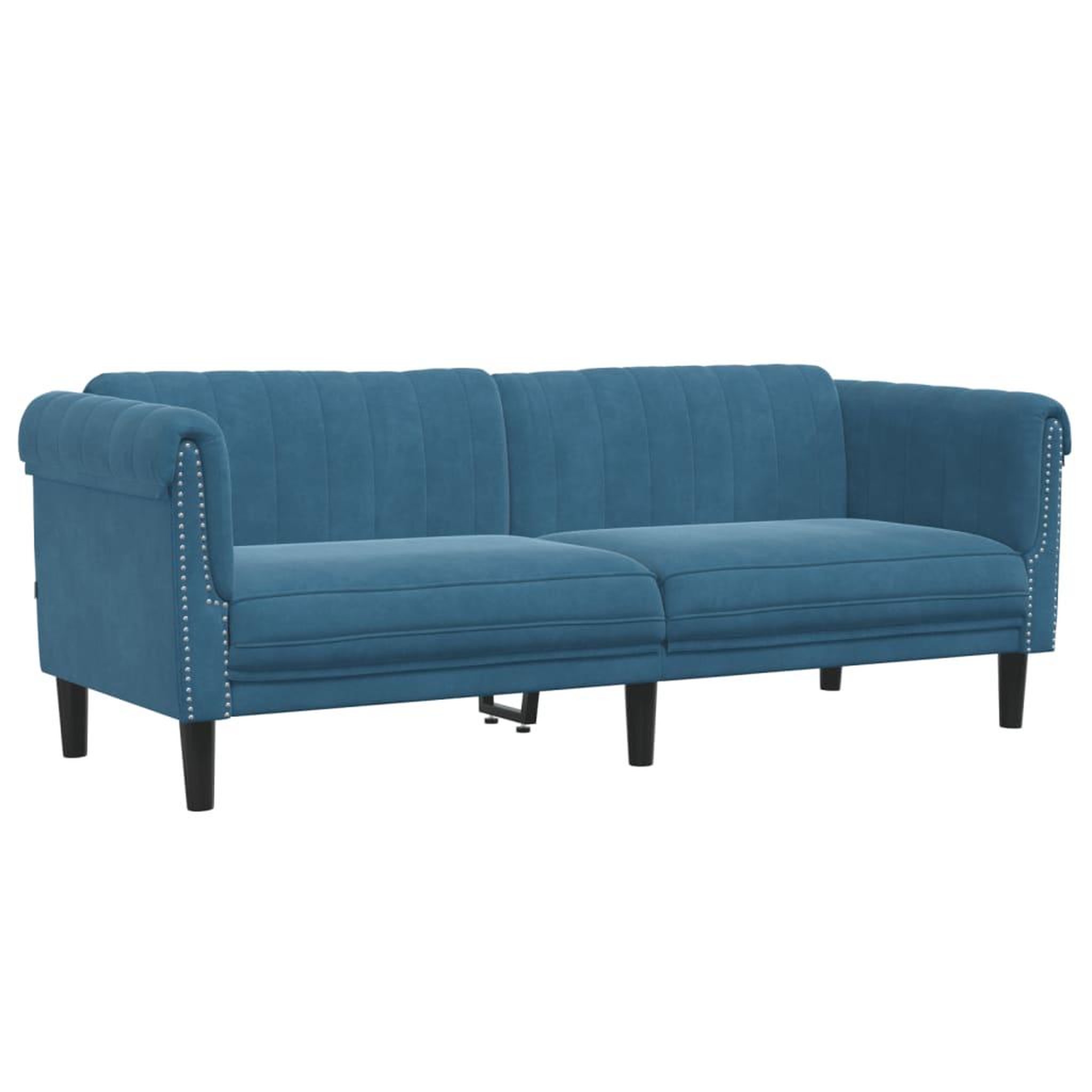 Voir la diapositive 5 : VIDAXL Ensemble de canapes 3 pcs bleu velours